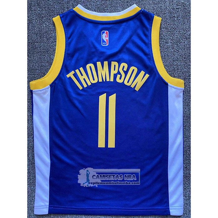 Camiseta Nino Golden State Warriors Klay Thompson NO 11 Icon Azul